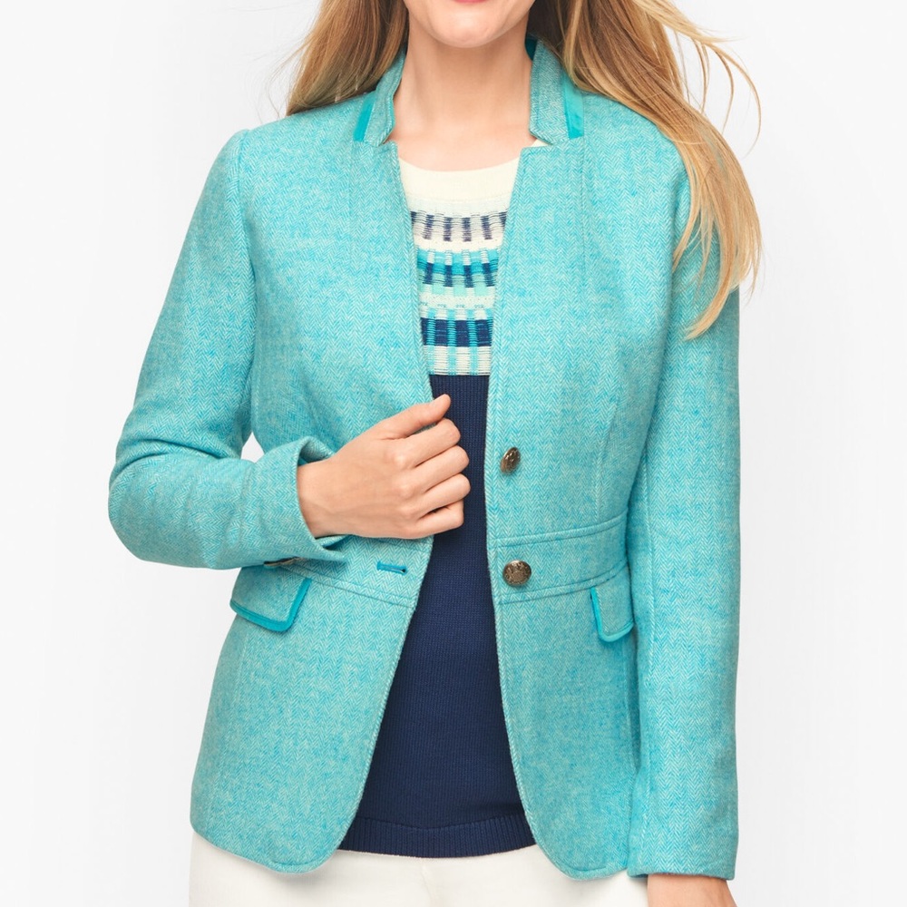 Talbots Aqua Blue Blazer